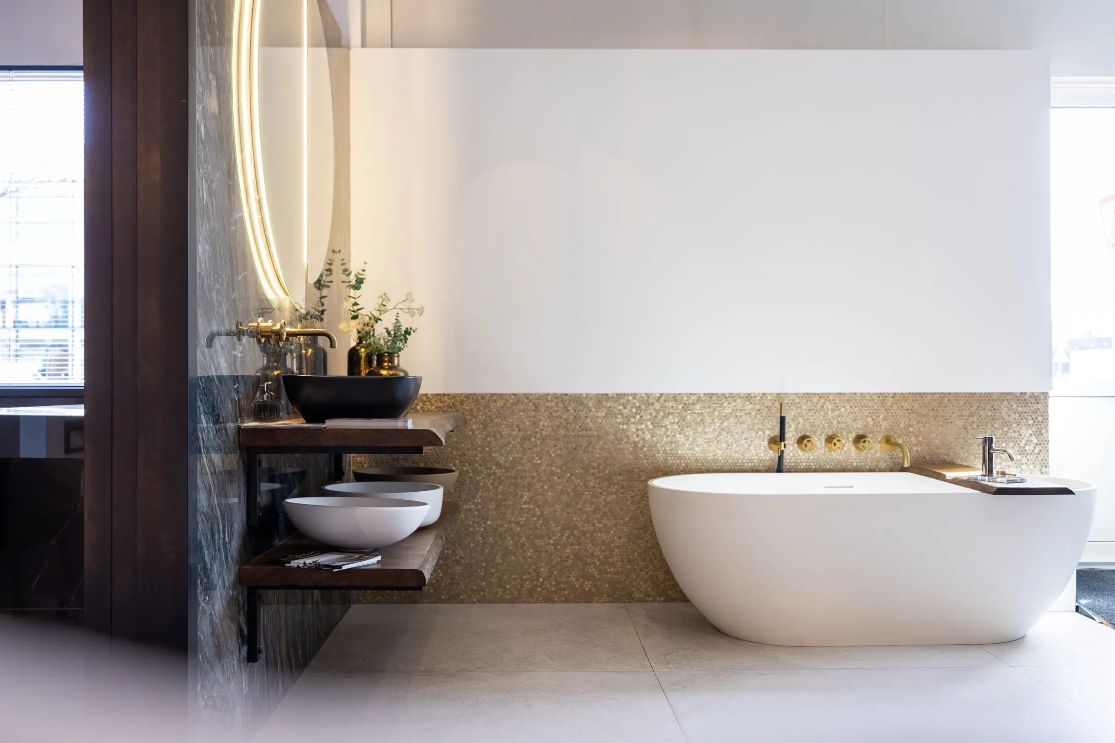 Hotel chique badkamer met luxe uitstraling