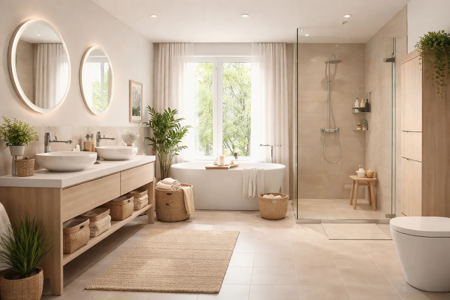 Comfortabele en praktische badkamer inspiratie
