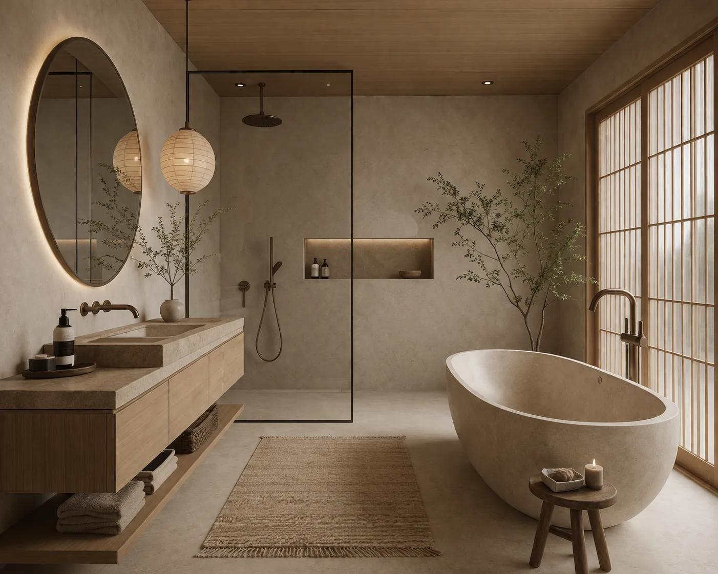 Japandi badkamer inspiratie