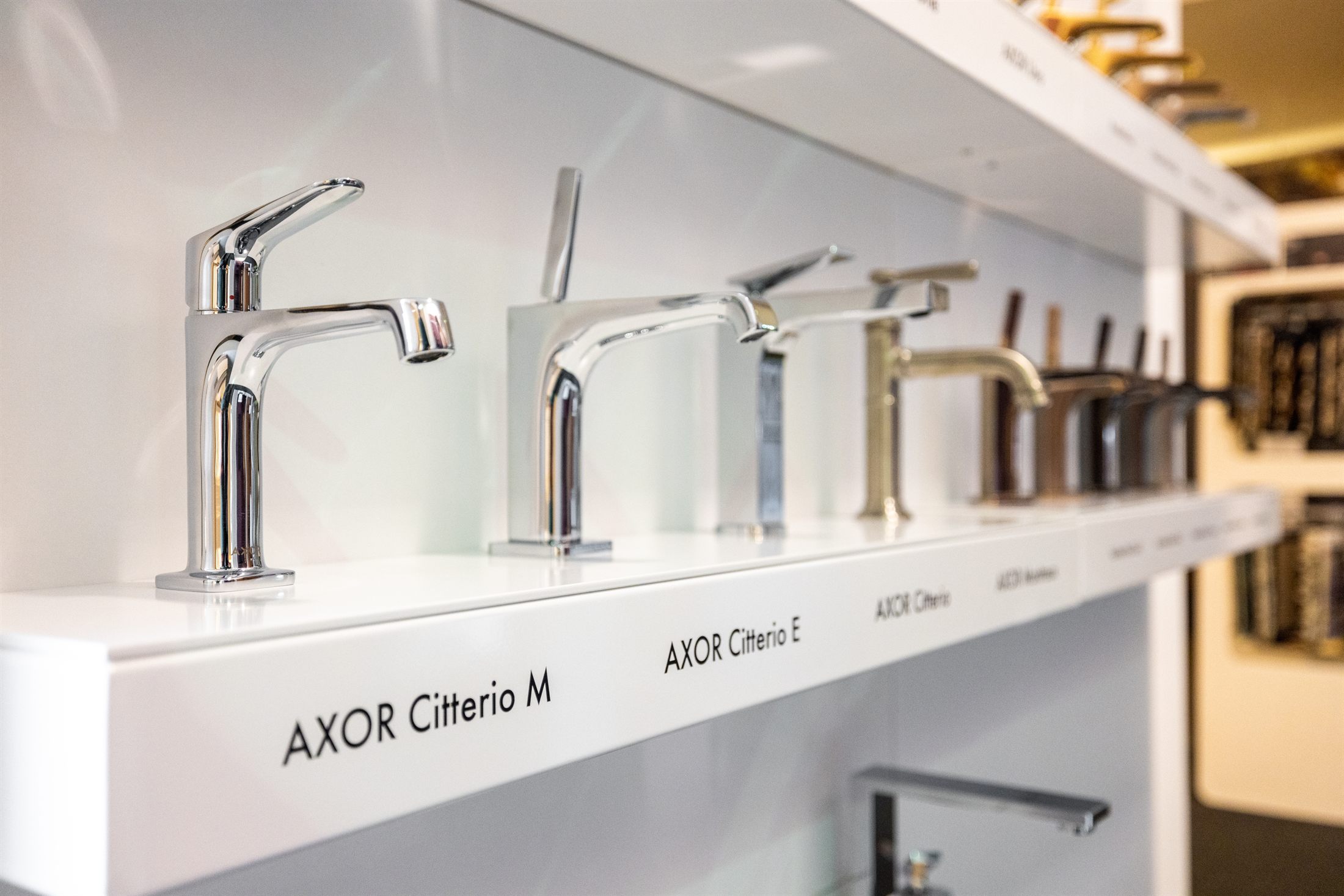 Detail of bathroom taps and finishes